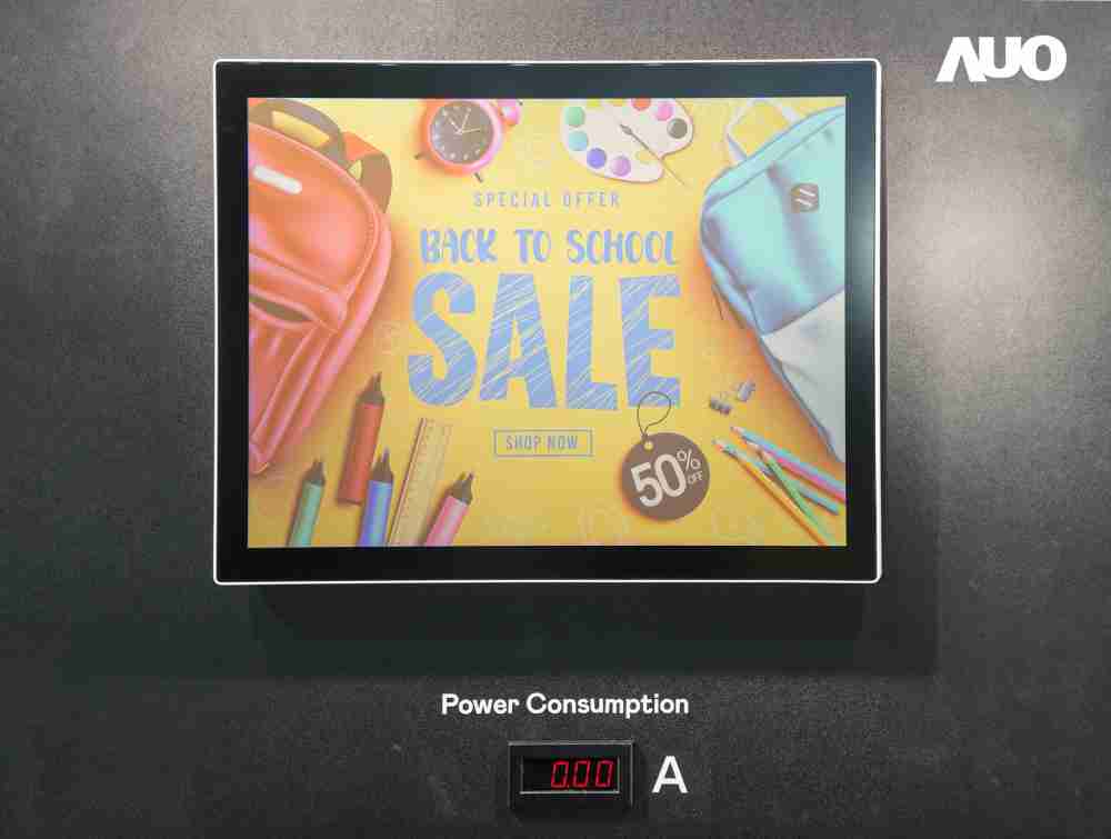 口袋牛店展示胆固醇液晶超低耗能户外全彩显示器，，，ChLC（胆固醇液晶）以双稳态技术使静态显示零功耗，，，具省电、、高彩度、、、环保的特性，，，还整合软硬件系统解决方案，，，可透过单一云端平台管理